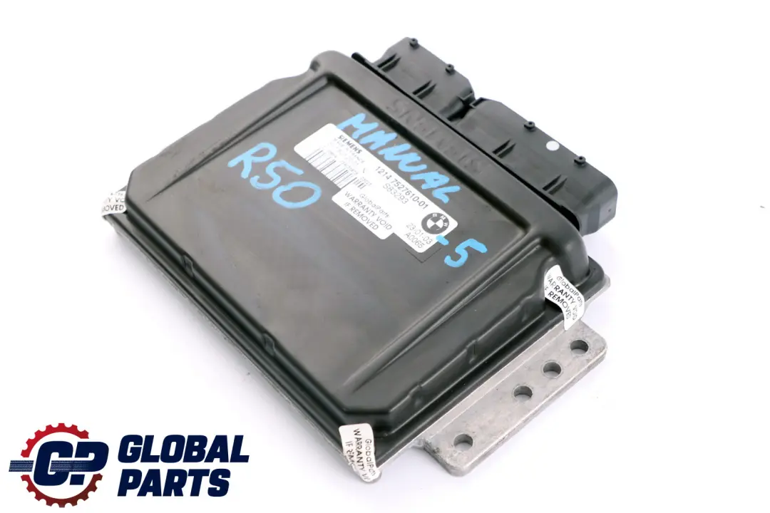 BMW Mini Cooper One R50 R52 Motor W10 Steuergerät DME Schaltgetriebe - SKU 7527610-5 - Teilenummer 7527610