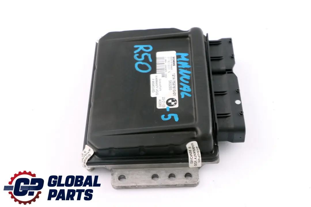 Control Unit DME Manual to Mini Cooper One R50 R52 W10 Engine with Part number 7527610 Mini Cooper One R50 R52 W10 Engine Control Unit DME Manual - SKU 7527610-5 - Part number 7527610