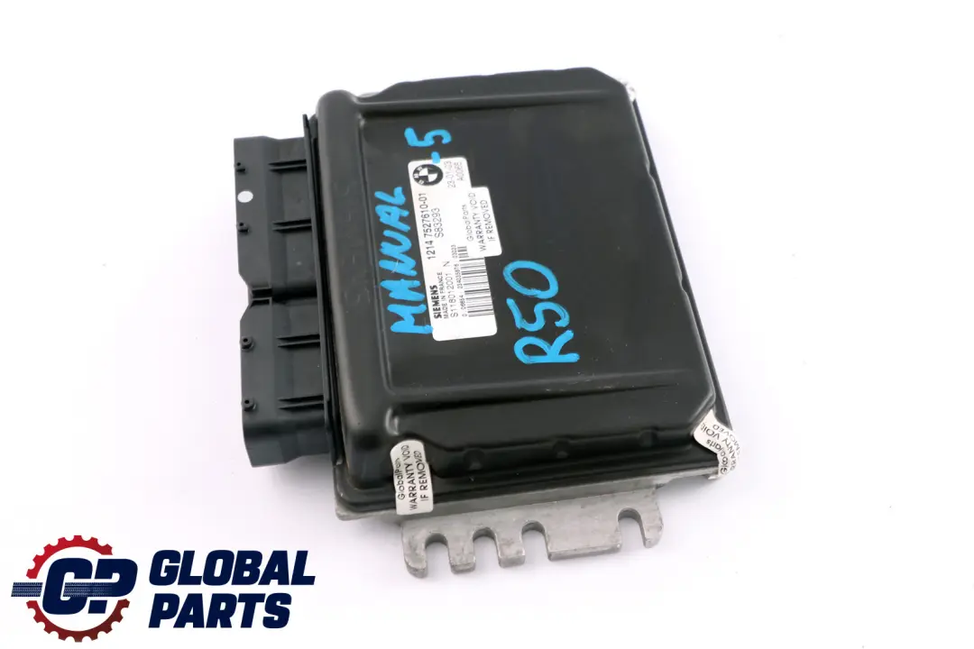 BMW Mini Cooper One R50 R52 Motor W10 Steuergerät DME Schaltgetriebe - SKU 7527610-5 - Teilenummer 7527610