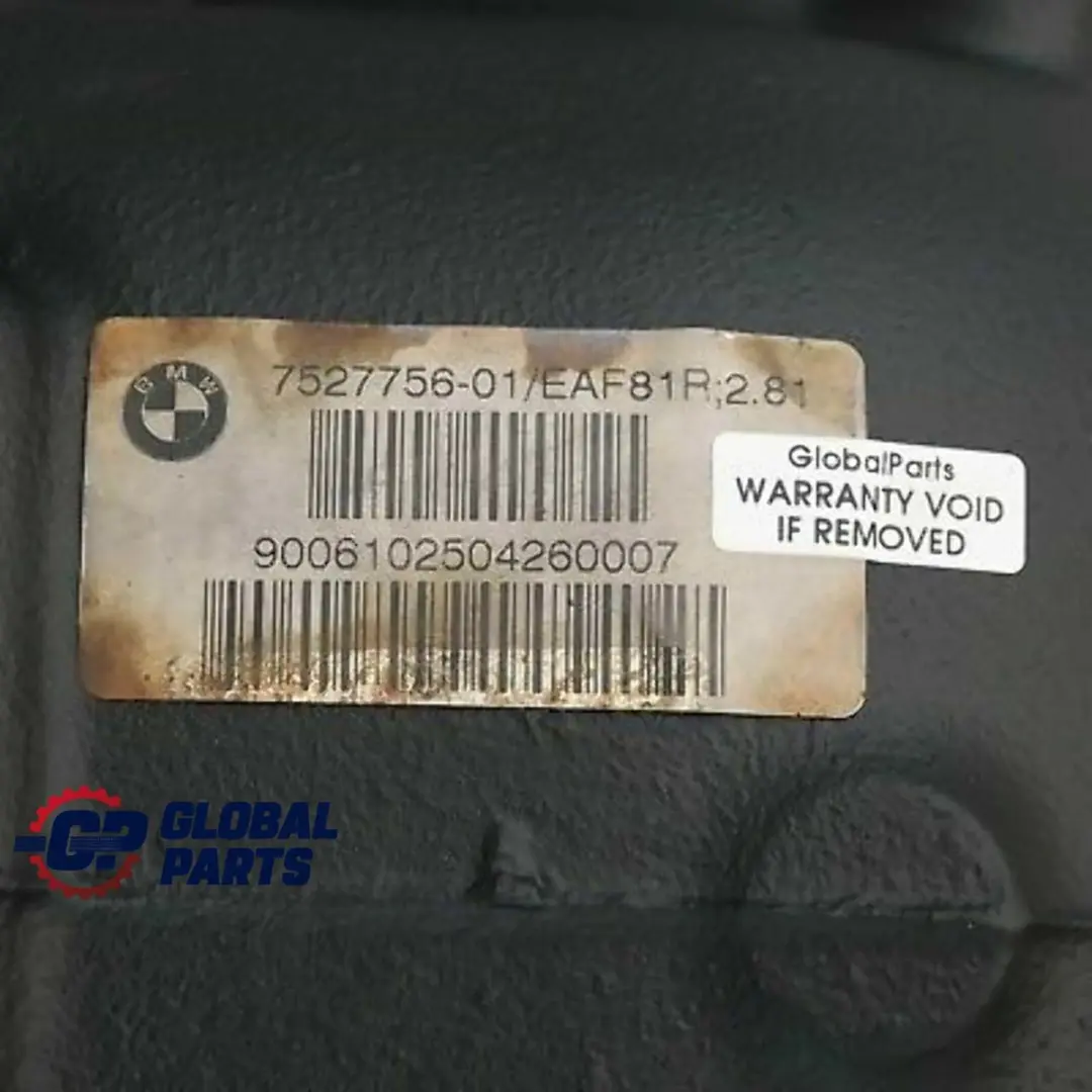 M57N2 Rear Differential Diff 2,81 RECONDITIONED to BMW E90 E91 E92 330d with Part number 7527756 BMW E90 E91 E92 330d M57N2 Rear Differential Diff 2,81 RECONDITIONED - SKU 7527756-1 - Part number 7527756