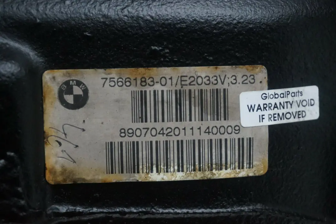BMW E90 E91 E92 325i Rear Differential Diff 3,23 7566183 RECONDITIONED - SKU 7529108-1 - Part number 7529108