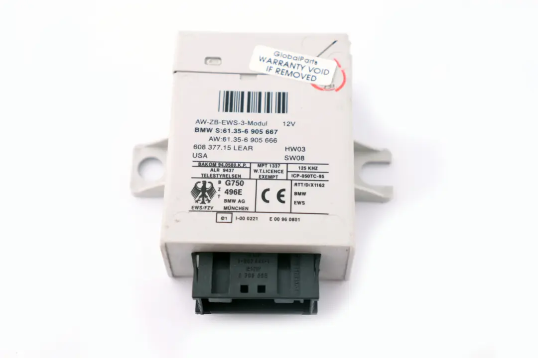 BMW X5 Series E53 3.0i M54 231HP ECU Kit DME + EWS III + Key Manual - SKU 7530854-1 - Part number 7530854