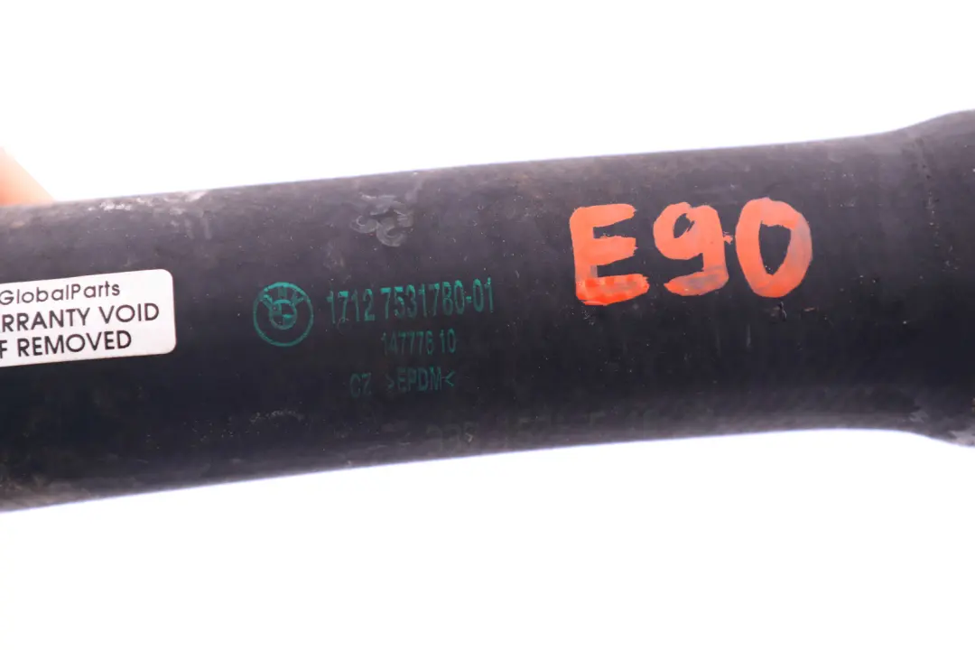 Hose Radiator Bottom Thermostat to BMW 3 Series E90 LCI with Part number 7531780 BMW 3 Series E90 LCI Hose Radiator Bottom Thermostat - SKU 7531780 - Part number 7531780