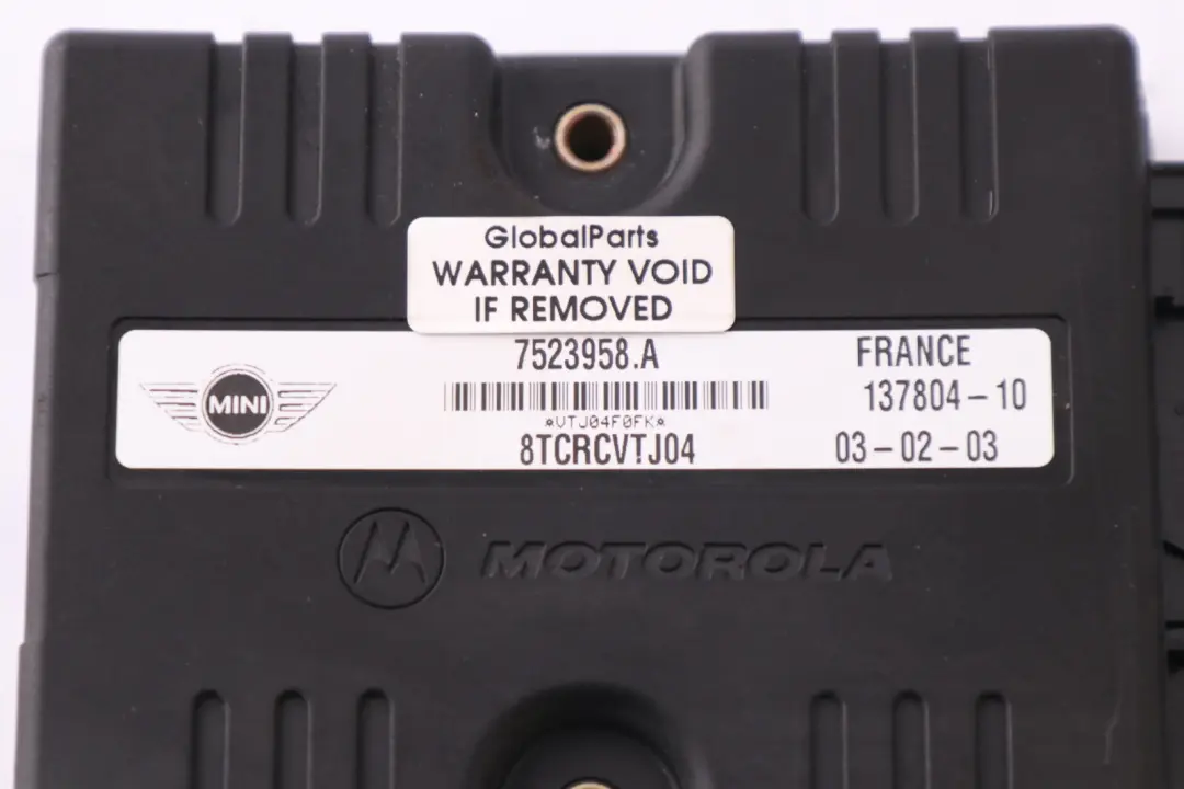 Gearbox Transmission Signal Control Module to Mini Cooper One R50 R52 Automatic with Part number 7531809 Mini Cooper One R50 R52 Automatic Gearbox Transmission Signal Control Module - SKU 7531809 - Part number 7531809