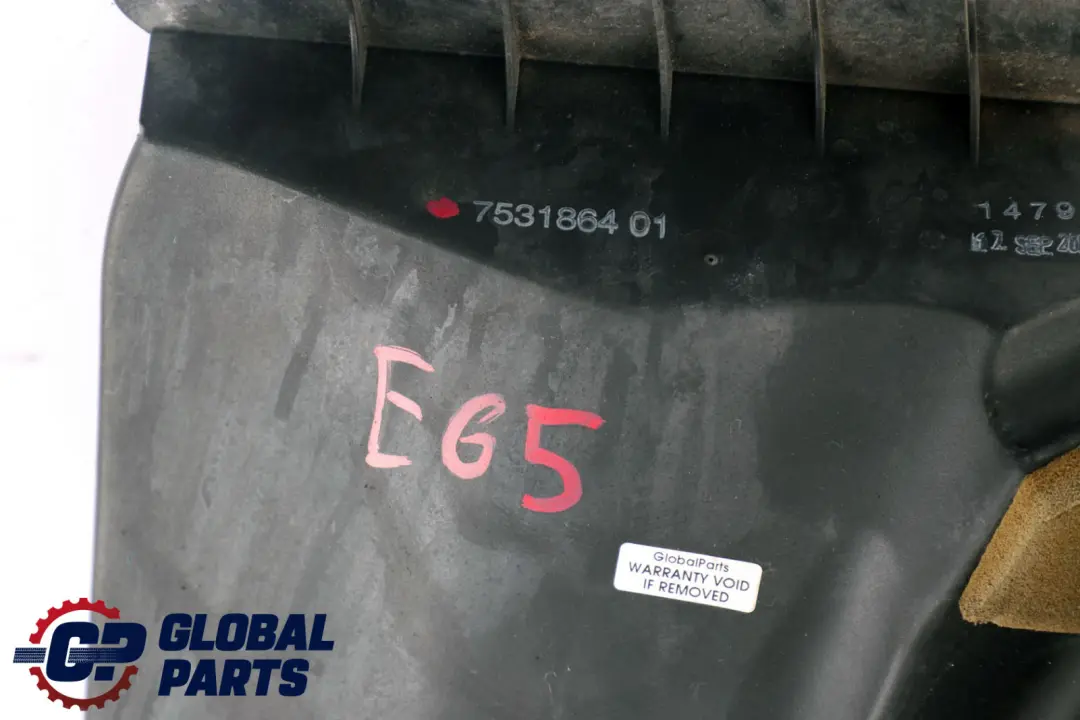 Reihe E65 E66 E67 N62 Luftfilterkasten Ansaugschalldämpfer für BMW 7 mit Teilenummer 7531864 BMW 7 Reihe E65 E66 E67 N62 Luftfilterkasten Ansaugschalldämpfer - SKU 7531864 - Teilenummer 7531864