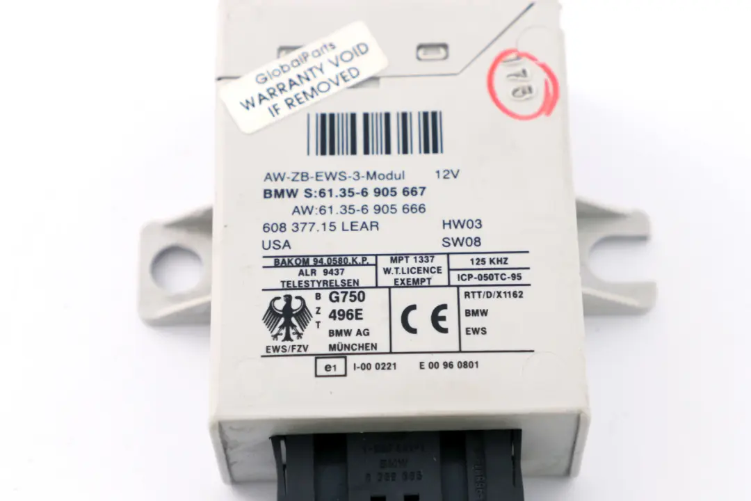 BMW Z4 Series E85 Roadster 2.5i M54 192HP ECU Kit DME EWS3 + Key Manual - SKU 7532140-1 - Part number 7532140