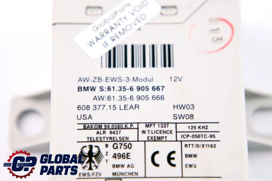BMW Z4 Series E85 Roadster 2.5i M54 192HP ECU Kit DME EWS3 Key Automatic - SKU 7532140-3 - Part number 7532140