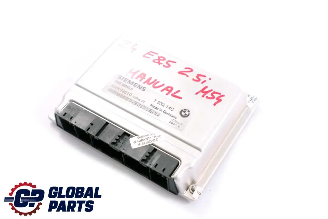 M54 ECU DME Control Unit Manual to BMW X3 E83 Z4 E85 2.2i 2.5i 3.0i Engine with Part number 7532140 BMW X3 E83 Z4 E85 2.2i 2.5i 3.0i Engine M54 ECU DME Control Unit Manual - SKU 7532140 - Part number 7532140
