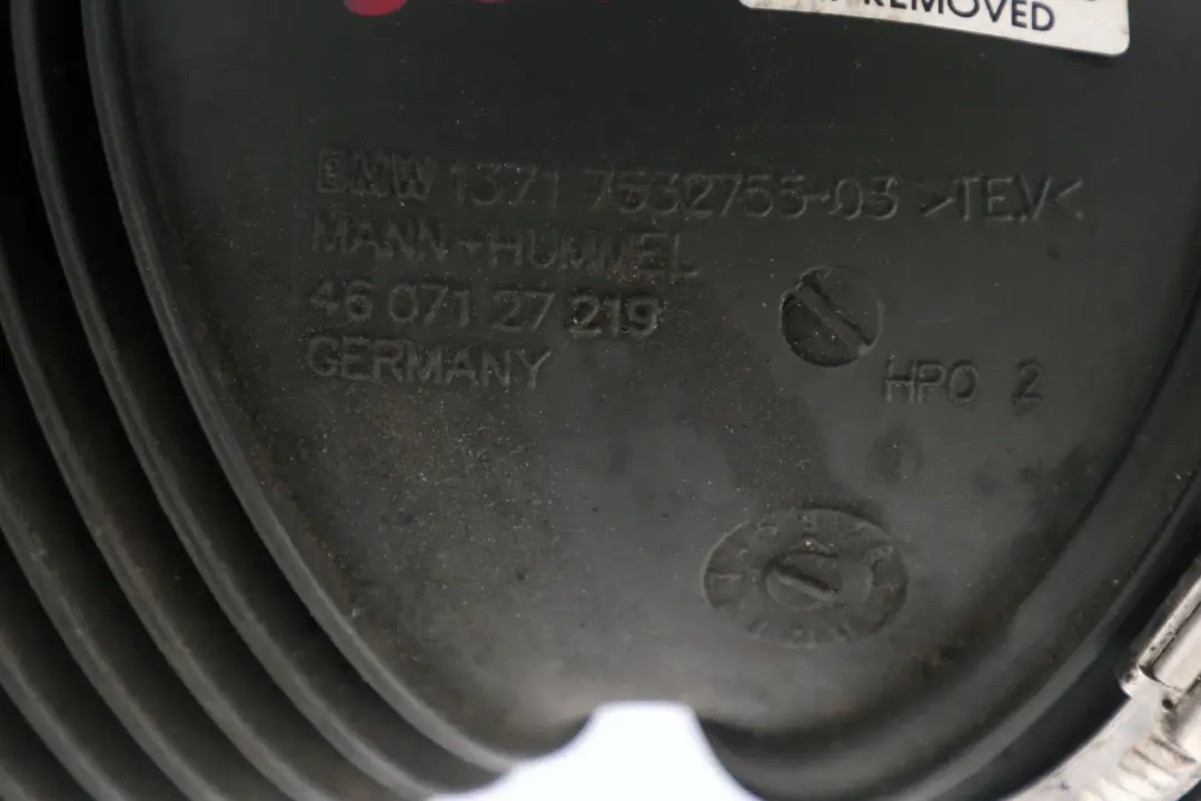  Tubo De Admisión De Aire BMW E81 E87 E90 E91 E92 Bota De Goma Manguera - SKU 7532755 - Número de pieza 13717532755