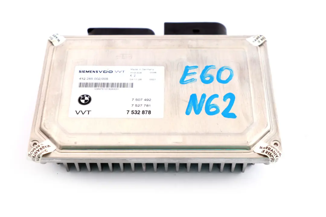 Valvetronic VVT Control Unit Module to BMW X5 E53 E60 E61 E63 E65 E70 with Part number 7532878 BMW X5 E53 E60 E61 E63 E65 E70 Valvetronic VVT Control Unit Module - SKU 7532878 - Part number 7532878