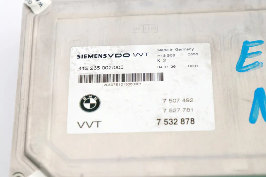 BMW X5 E53 E60 E61 E63 E65 E70 Valvetronic VVT Modulo de Unidad de Control - SKU 7532878 - Número de pieza 7532878