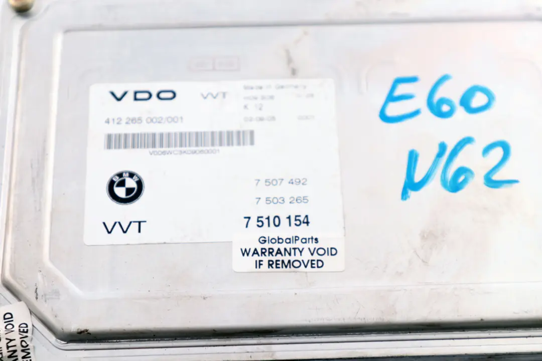 Valvetronic VVT Control Unit Module to BMW X5 E53 E60 E61 E63 E65 E70 with Part number 7532878 BMW X5 E53 E60 E61 E63 E65 E70 Valvetronic VVT Control Unit Module - SKU 7532878 - Part number 7532878