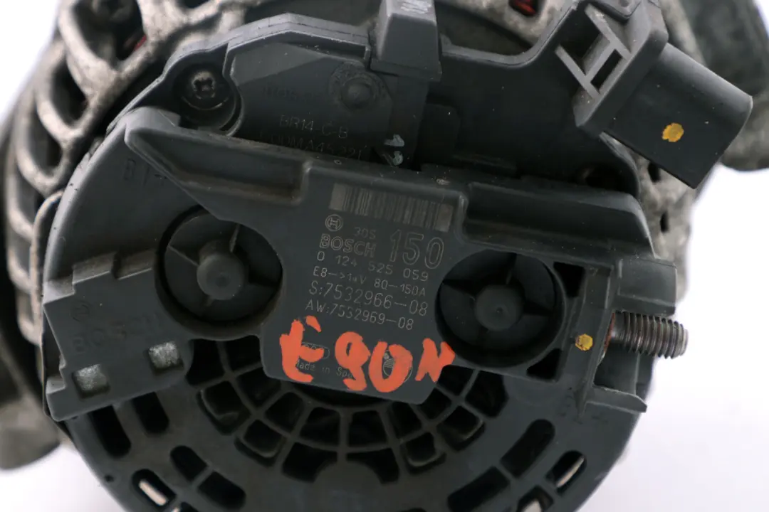 Alternator Generator BOSCH 150A to BMW E81 E87 E90 E91 LCI with Part number 7532966 BMW E81 E87 E90 E91 LCI Alternator Generator BOSCH 150A - SKU 7532966 - Part number 7532966