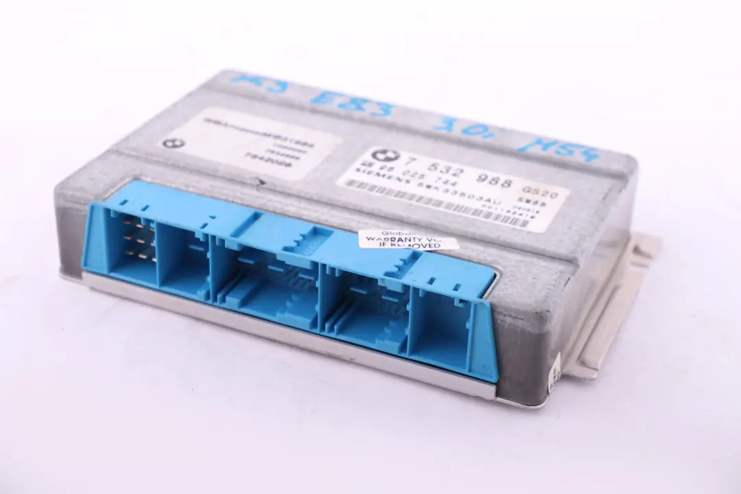 M54 Automatique Appareil de Commande EGS Programme pour BMW X3 E83 3.0i à propos du numéro de pièce 7532988 BMW X3 E83 3.0i M54 Automatique Appareil de Commande EGS Programme - SKU 7532988 - Numéro de pièce 7532988