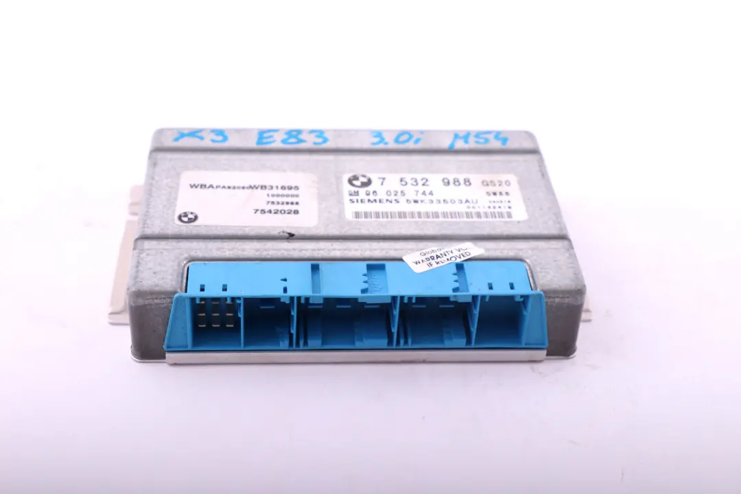 BMW X3 Series E83 3.0i M54 Automatic Gearbox Basic Control Unit EGS - SKU 7532988 - Part number 7532988