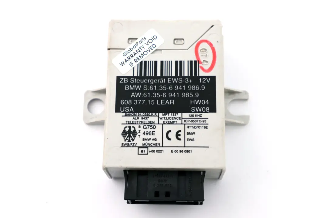 BMW Z4 er E85 Roadster 2.2i M54 170PS ECU Steuergerät DME 7533651 EWS3 Schlüss - SKU 7533651-2 - Teilenummer 7537804