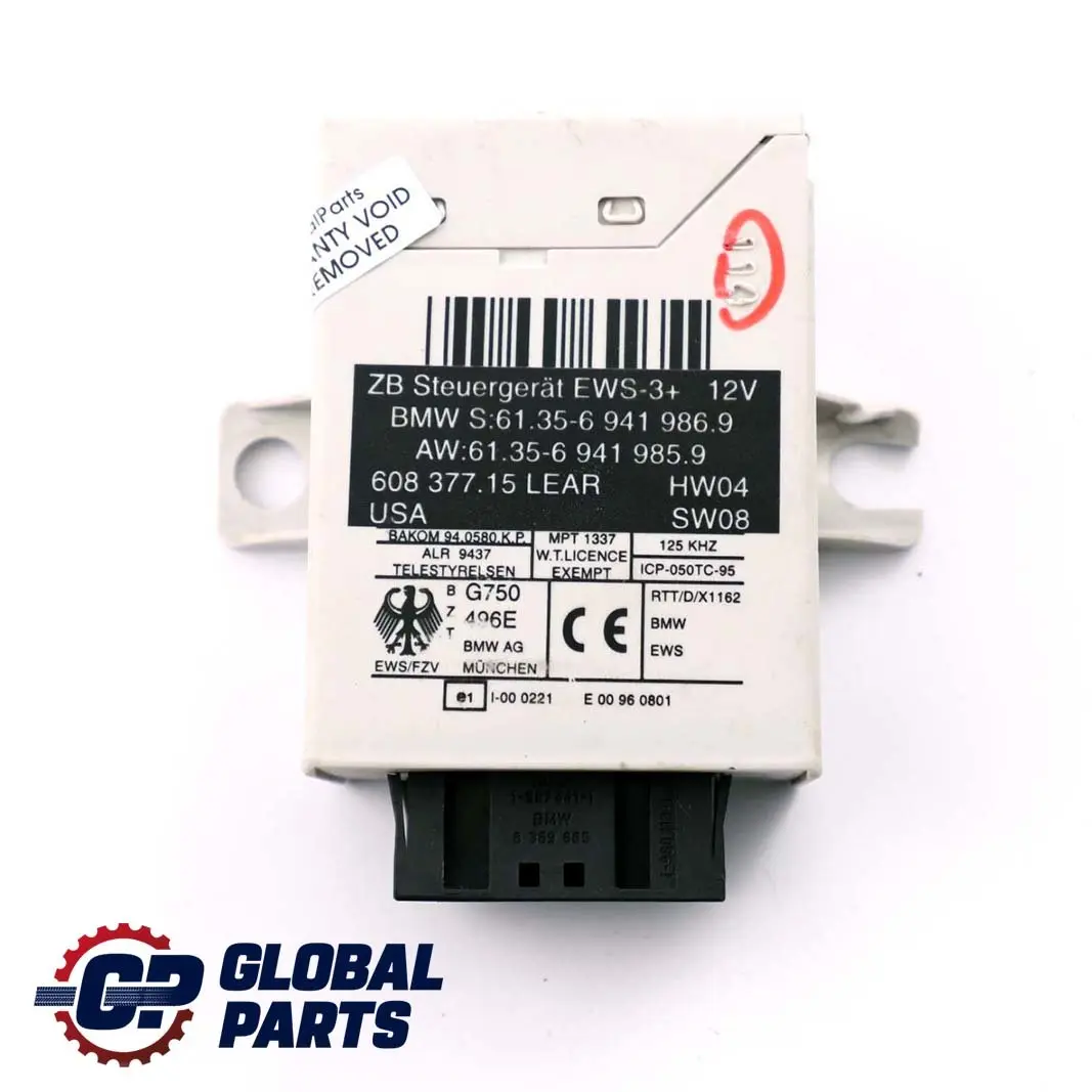 BMW Z4 Series E85 3.0i M54 231HP ECU Kit DME + EWS3 + Key Manual - SKU 7533651-4 - Part number 7533651