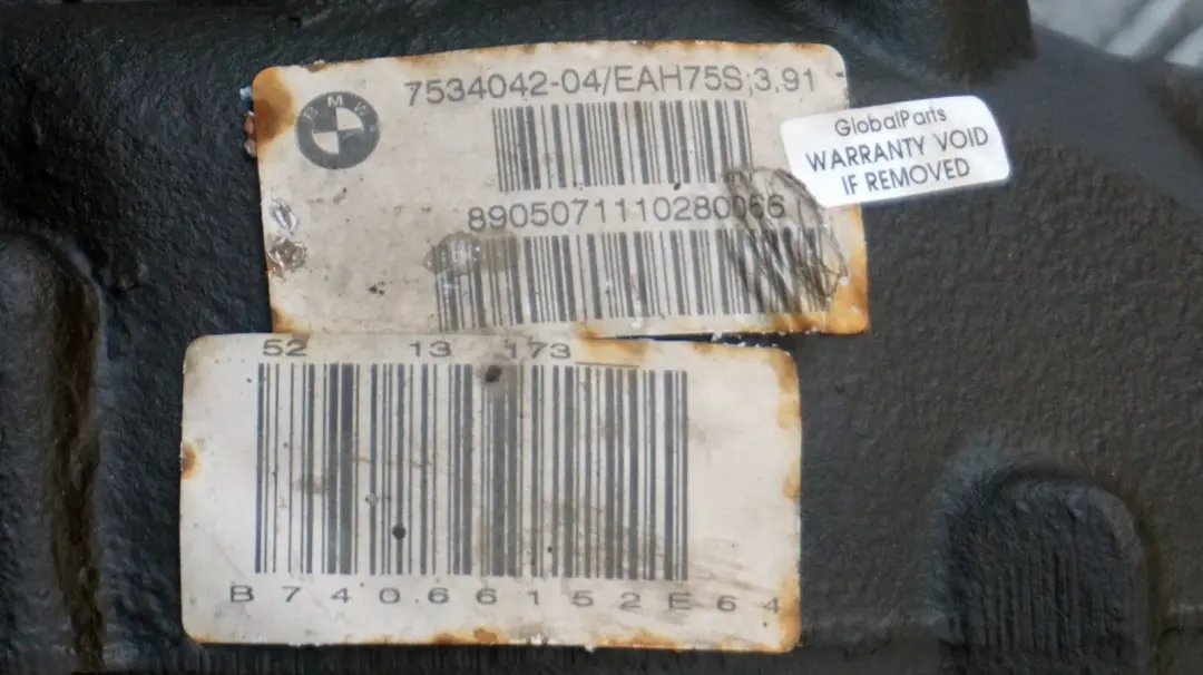 N52 Hinterachsgetriebe 3,91 GARANTIE für BMW E60 E61 525i E63 E64 630i mit Teilenummer 7534042 BMW E60 E61 525i E63 E64 630i N52 Hinterachsgetriebe 3,91 GARANTIE - SKU 7534042 - Teilenummer 7534042
