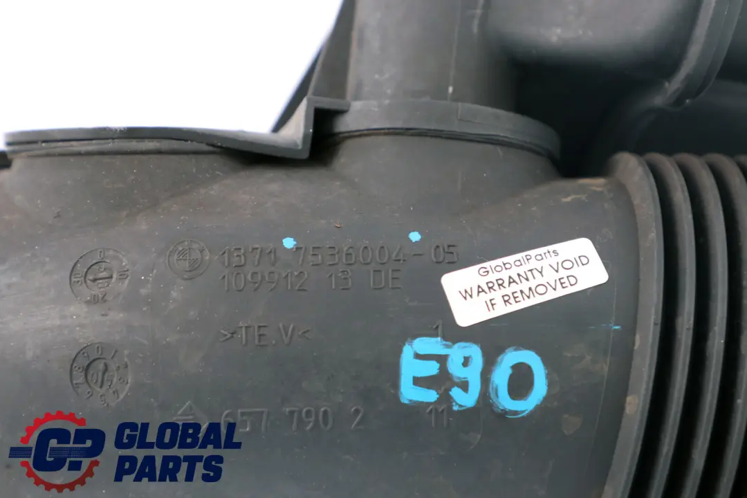 Air Intake Tube BMW E82 X1 E84 E88 E90 E91 E92 Rubber Boot Silencer - SKU 7536004 - Part number 7536004