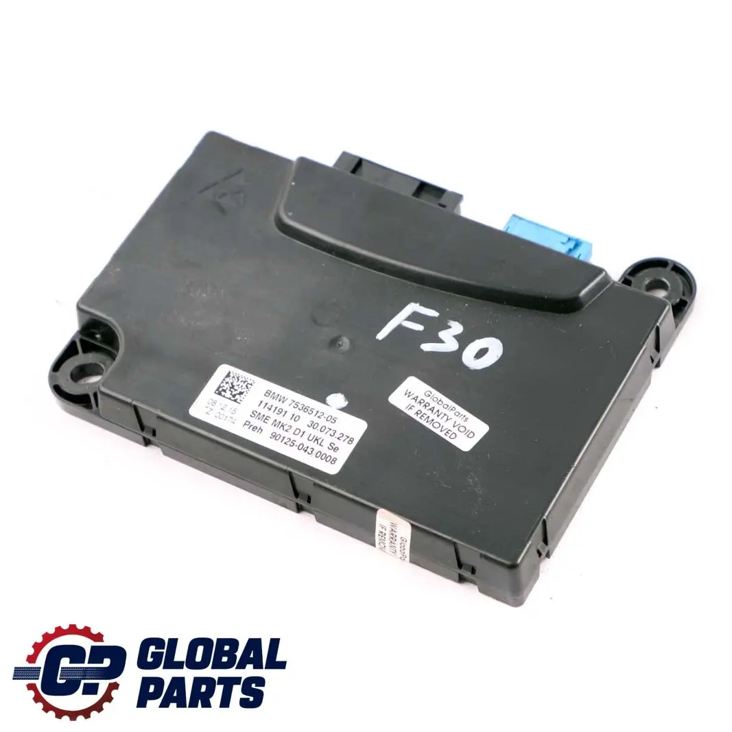 BMW F30 LCI F45 Mini F60 High Voltage Battery Controller SME Module ECU - SKU 7536512 - Part number 7536512