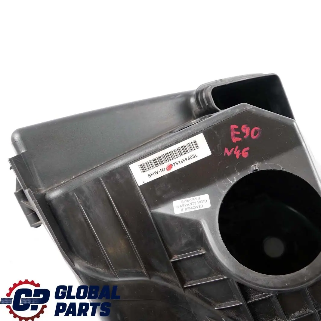Gasolina N46 Silenciador Admision Silenciador Caja Filtro Aire Carcasa para BMW E90 con número de pieza 7536594 BMW E90 Gasolina N46 Silenciador Admision Silenciador Caja Filtro Aire Carcasa - SKU 7536594 - Número de pieza 7536594