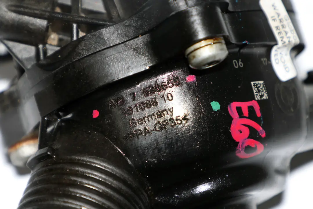 Benzina Termostato Alloggiamento Unità per BMW E60 E61 E63 E81 E87 E90 E91 con numero di parte 7536655 BMW E60 E61 E63 E81 E87 E90 E91 Benzina Termostato Alloggiamento Unità - SKU 7536655 - Numero di parte 7536655