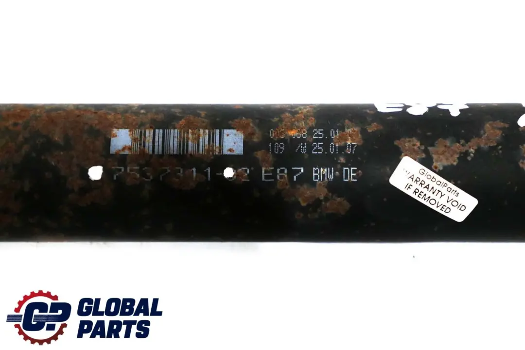 Prop Shaft BMW E81 E82 E87 E87 LCI E88 Manual Gearbox Propshaft to with Part number 26107537311 Prop Shaft BMW E81 E82 E87 E87 LCI E88 Manual Gearbox Propshaft - SKU 7537311 - Part number 26107537311