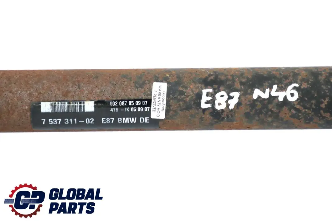  Albero Trasmissione BMW E81 E82 E87 E87N E88 Manuale Albero Trasmissione - SKU 7537311 - Numero di parte 26107537311
