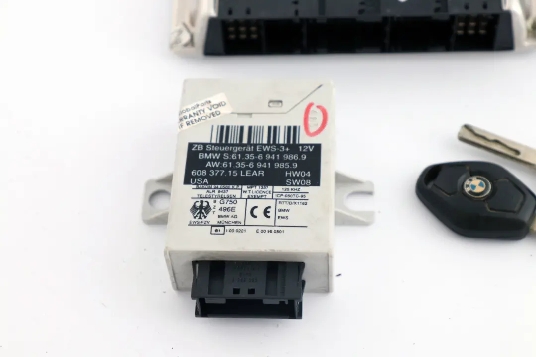 BMW Z4 Series E85 Roadster 2.2i M54 170HP ECU Kit DME + EWS3 + 2 Keys Manual - SKU 7537804-1 - Part number 7537804