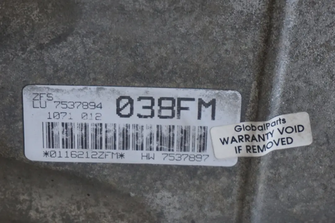 M54 Cambio Automatico GA6HP19Z GARANZIA per BMW E60 530i con numero di parte 7537894 BMW E60 530i M54 Cambio Automatico GA6HP19Z GARANZIA - SKU 7537894 - Numero di parte 7537894