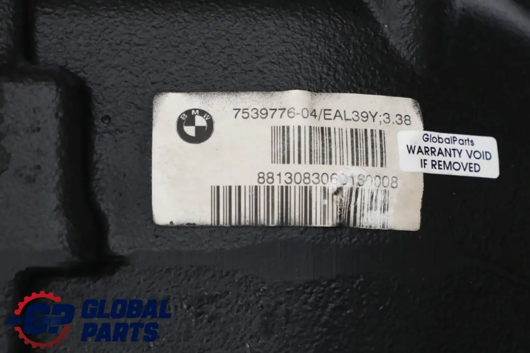 N46 Differential Diff 3,38 Ratio 7539776 RECONDITIONED to BMW E87 120i with Part number 7539775 BMW E87 120i N46 Differential Diff 3,38 Ratio 7539776 RECONDITIONED - SKU 7539775-1 - Part number 7539775