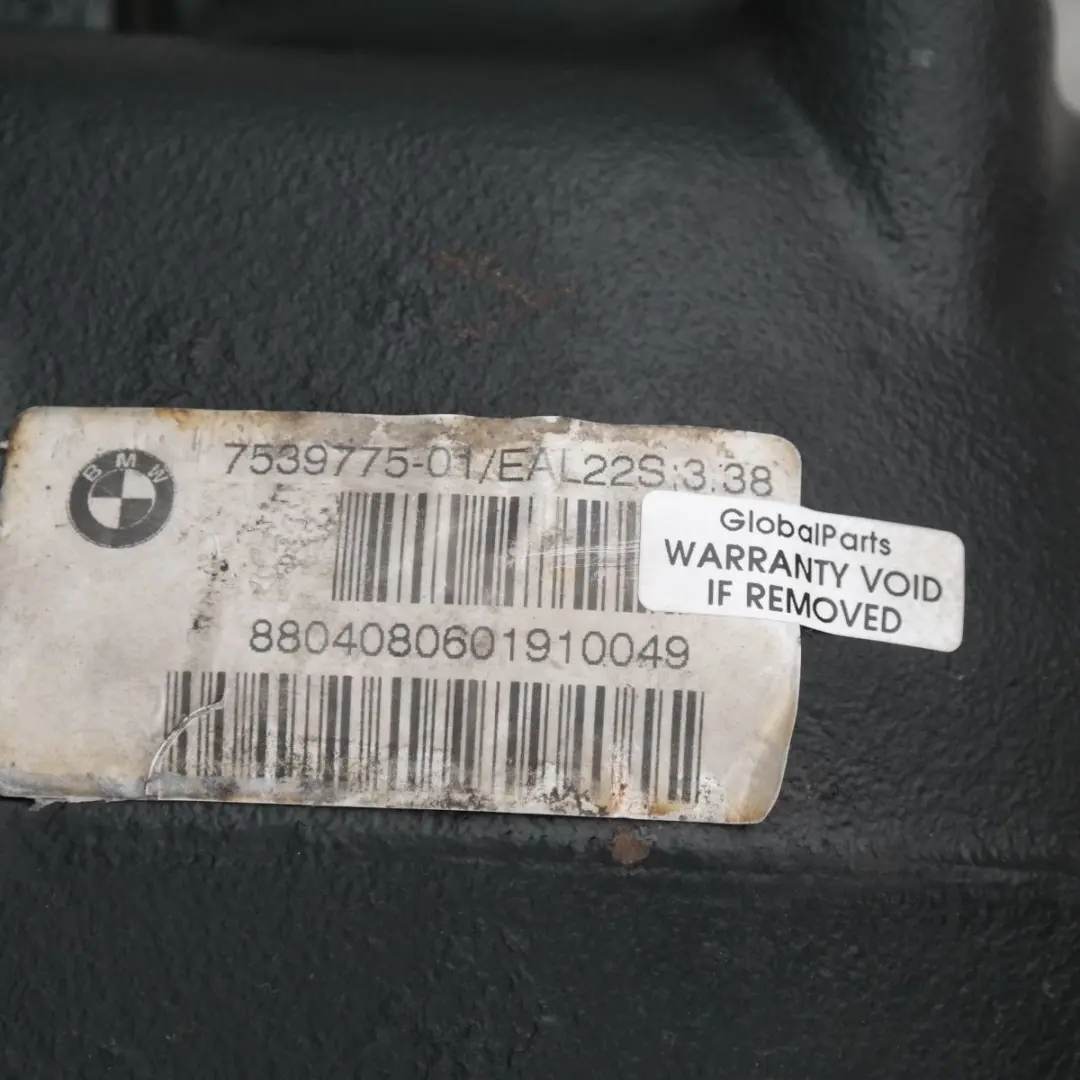N46 Differential Diff 3,38 Ratio 7539776 RECONDITIONED to BMW E87 120i with Part number 7539775 BMW E87 120i N46 Differential Diff 3,38 Ratio 7539776 RECONDITIONED - SKU 7539775-1 - Part number 7539775