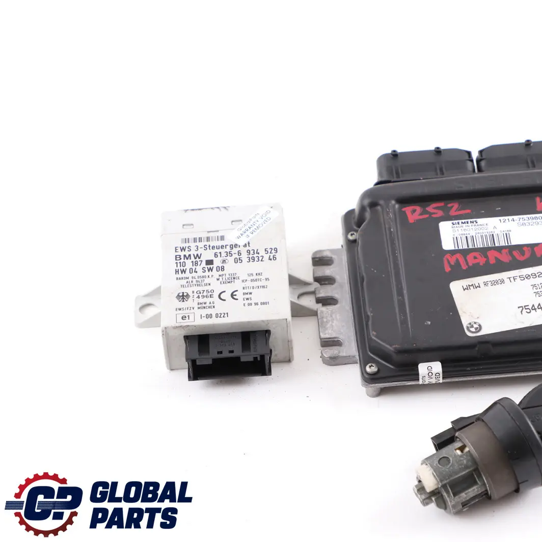 MINI Cooper R50 R52 1.6i W10 116HP Engine ECU Kit DME EWS Key Manual - SKU 7539808-1 - Part number 7539808