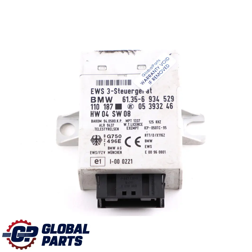 BMW MINI One R50 1.6i W10 90PS Steuergerät 7520019 EWS + Schlüssel Schaltgetri - SKU 7539808-1 - Teilenummer 7539808