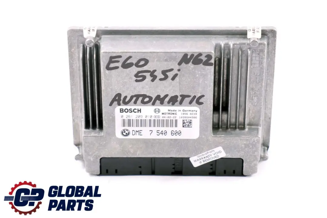 645Ci 735i 4.4i N62 Steuergerät DME Automatik für BMW E53 E60 E63 E65 545i mit Teilenummer 7540600 BMW E53 E60 E63 E65 545i 645Ci 735i 4.4i N62 Steuergerät DME Automatik - SKU 7540600 - Teilenummer 7540600