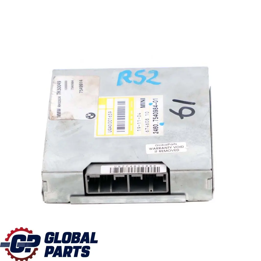 Gearbox Basic Control Unit EGS to Mini Cooper S R52 R53 Automatic with Part number 7540984 Mini Cooper S R52 R53 Automatic Gearbox Basic Control Unit EGS - SKU 7540984 - Part number 7540984