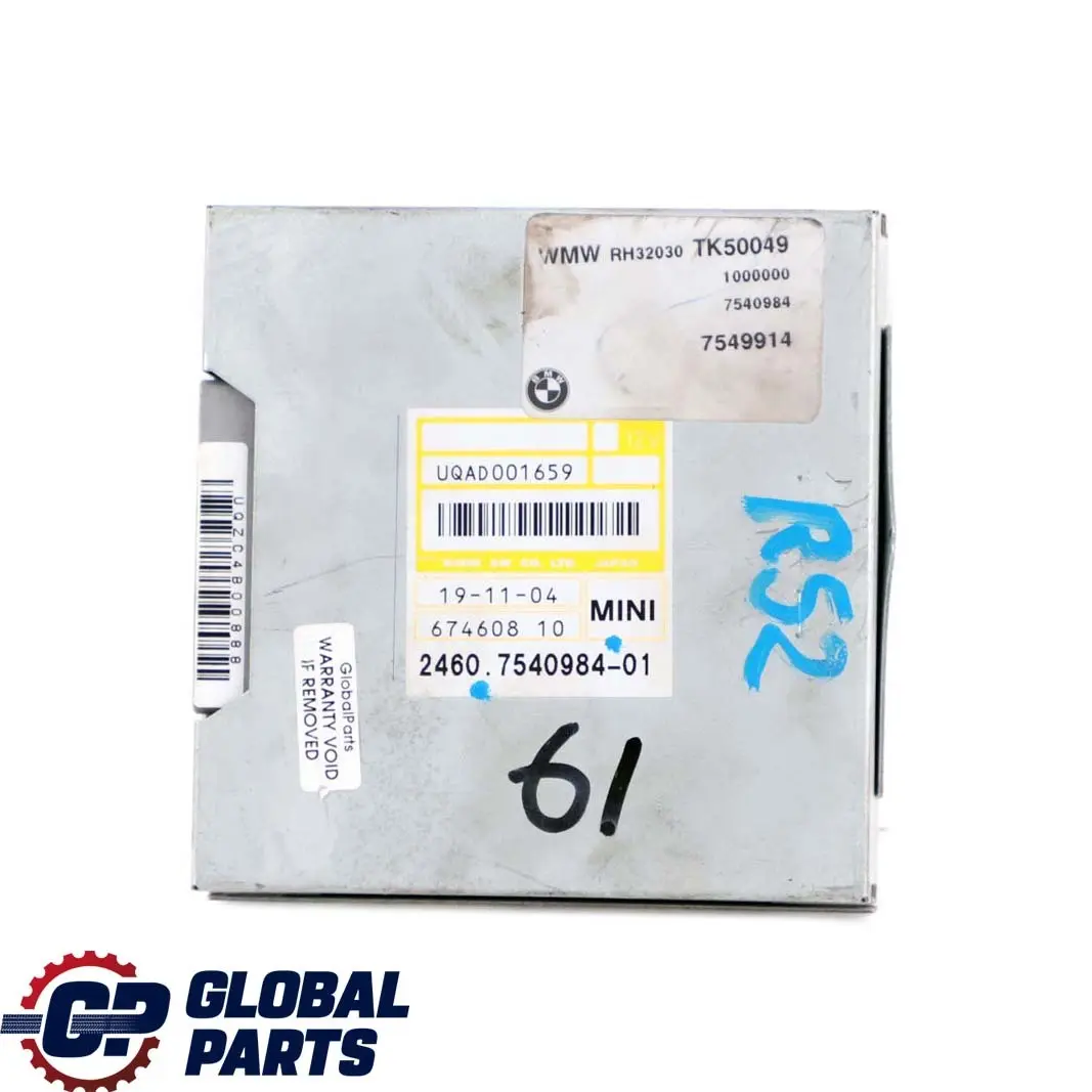Gearbox Basic Control Unit EGS to Mini Cooper S R52 R53 Automatic with Part number 7540984 Mini Cooper S R52 R53 Automatic Gearbox Basic Control Unit EGS - SKU 7540984 - Part number 7540984