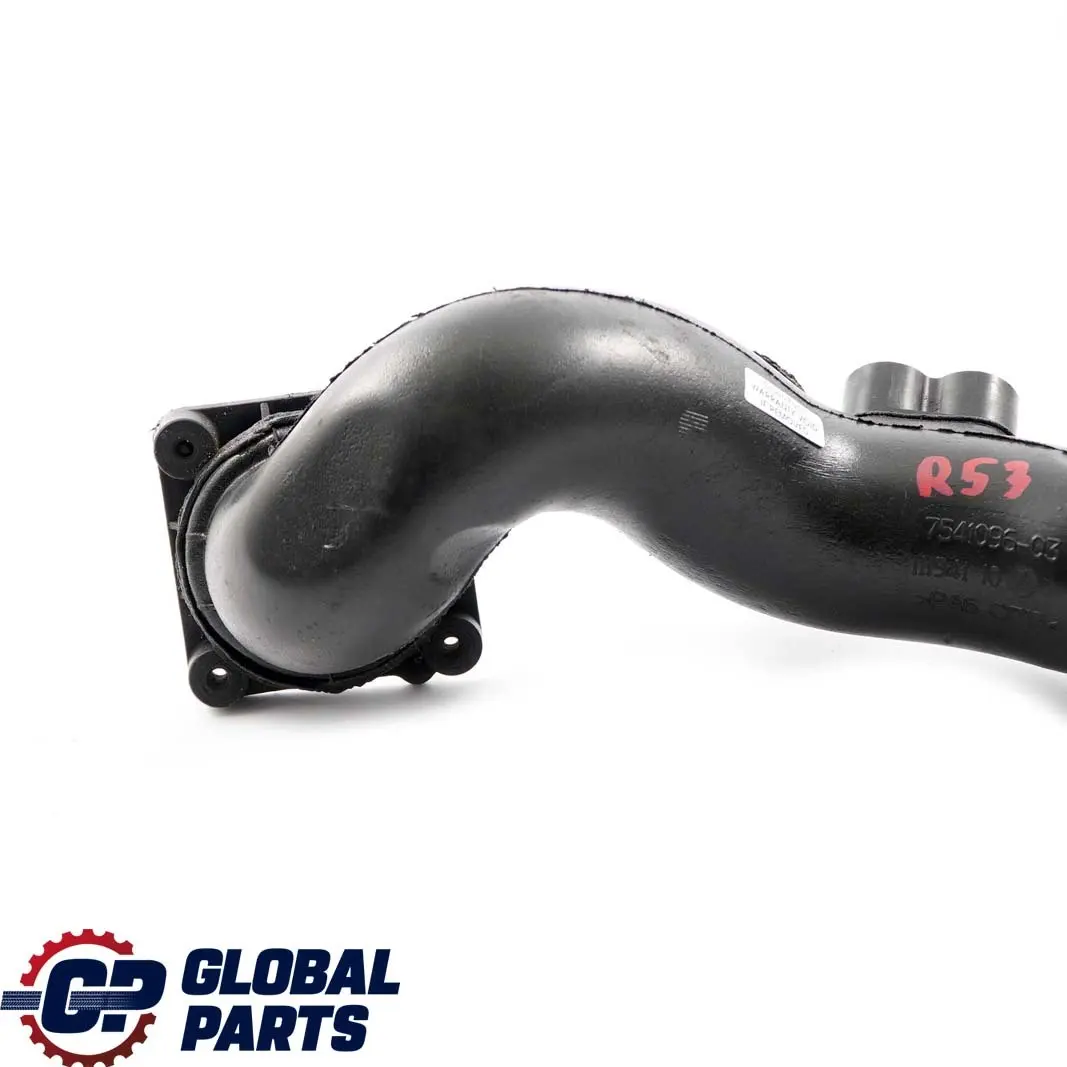 Ansaugkanal Ladeluftkühlung Rohr für BMW Mini Cooper S R52 R53 W11 mit Teilenummer 7541096 BMW Mini Cooper S R52 R53 W11 Ansaugkanal Ladeluftkühlung Rohr - SKU 7541096 - Teilenummer 7541096