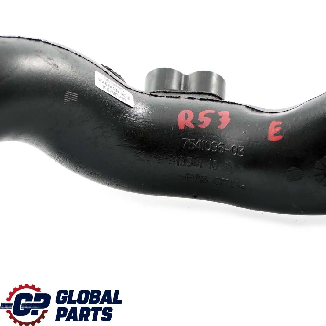 Charge Air Intake Duct Vacuum Hose Pipe to Mini Cooper S R52 R53 W11 with Part number 7541096 Mini Cooper S R52 R53 W11 Charge Air Intake Duct Vacuum Hose Pipe - SKU 7541096 - Part number 7541096