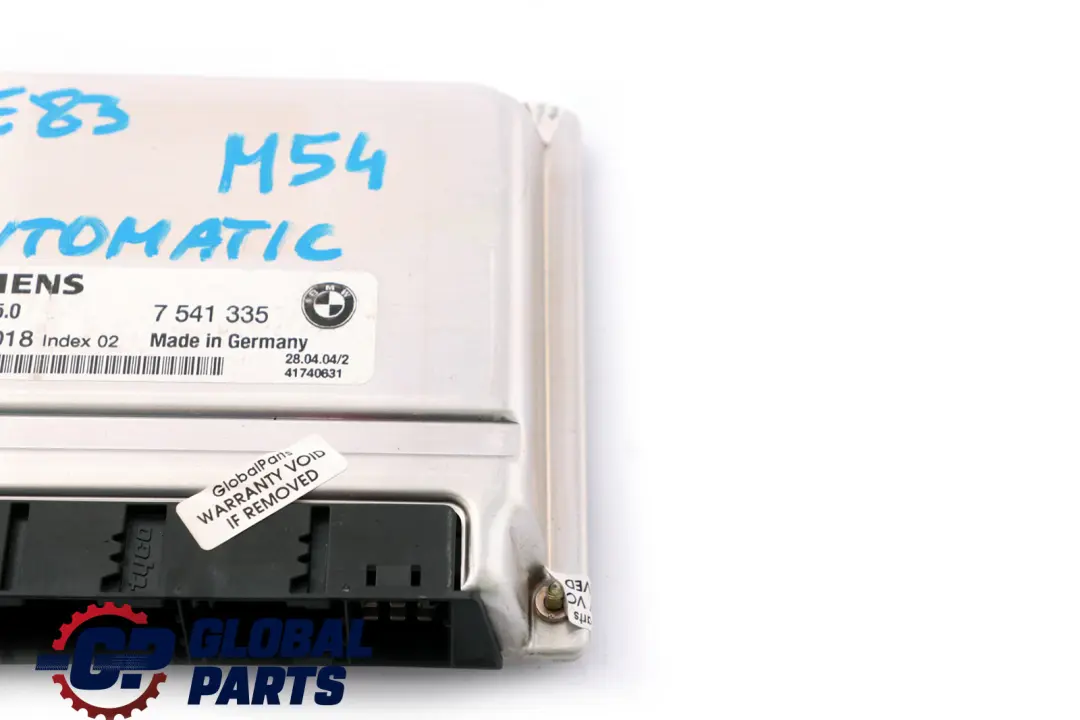 BMW E60 E61 E83 Petrol M54 Engine ECU Control Unit DME - SKU 7541335 - Part number 7541335