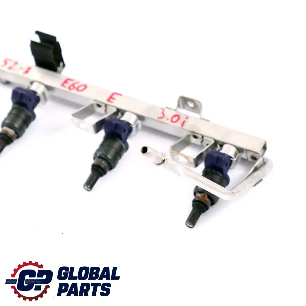 BMW X3 E46 E60 E61 E65 E83 M54 Fuel Injector Rail With Injectors - SKU 7541452-3 - Part number 7541452