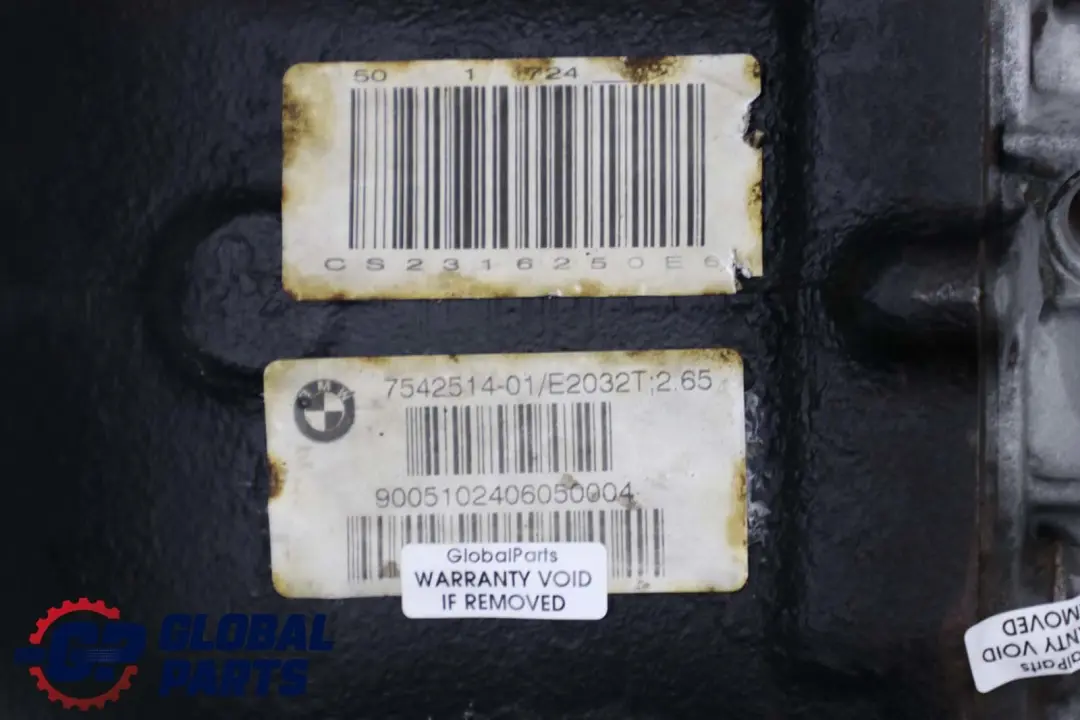 BMW 5 Series E61 525d M57N Rear Differential Diff 2,65 Ratio WARRANTY - SKU 7542514 - Part number 7542514