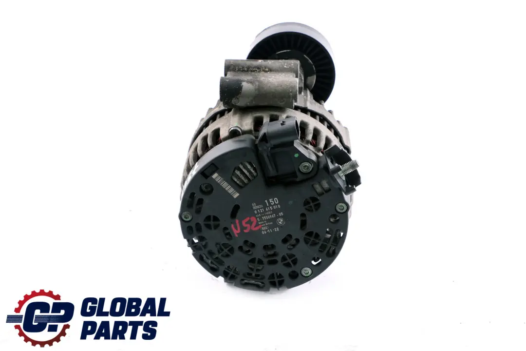 BMW 1 3 5 Series E60 E61 E87 E90 E91 N52 Alternator Generator 155A - SKU 7543083 - Part number 7543083