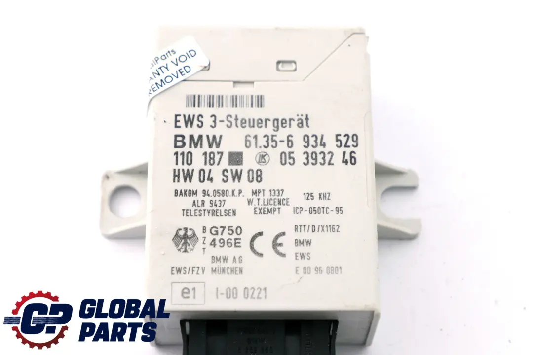 BMW X3 Series E83 2.5i M54 192PS ECU Steuergerät DME EWS3 + Schlüssel - SKU 7543157-1 - Teilenummer 7543157