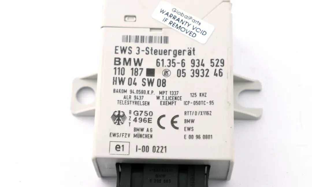 BMW X3 Series E83 3.0i M54 231HP ECU Kit DME + EWS3 + Key Automatic - SKU 7543157-2 - Part number 7543157