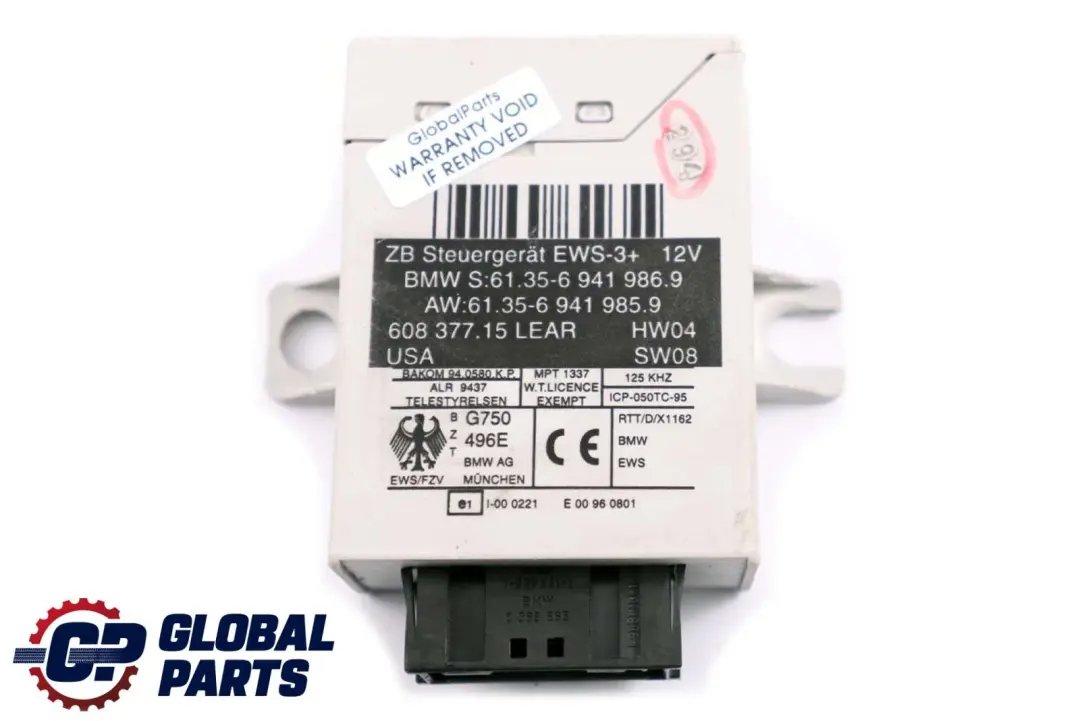 BMW Z4 E85 2.2i Motor M54 170PS ECU Steuergerät DME EWS3 + 2 Schlüsse - SKU 7543157-4 - Teilenummer 7543157