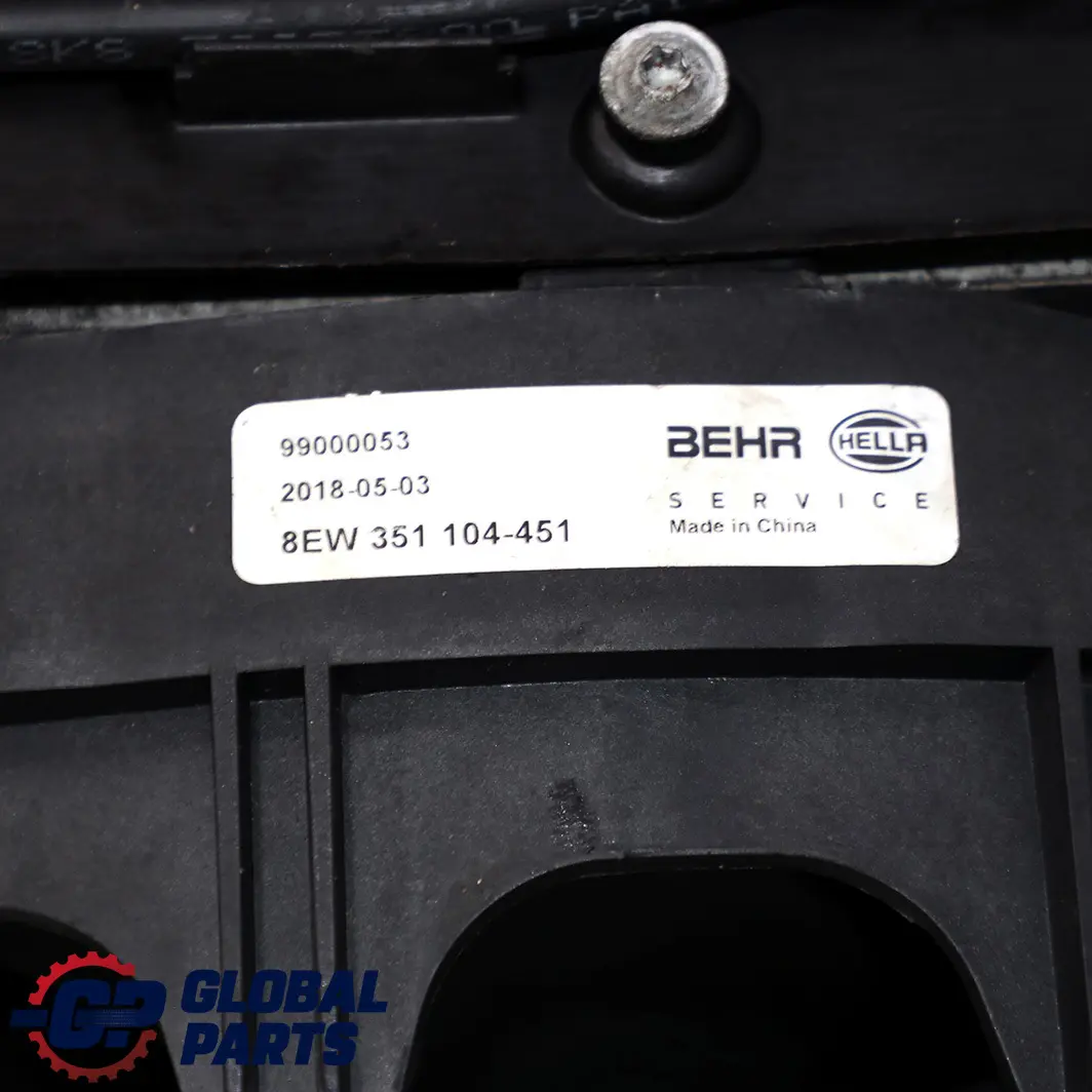 BMW E65 E66 Completo Gasolina Radiador Ventilador Carcasa Motor 600W - SKU 7543282-3 - Número de pieza 7543282