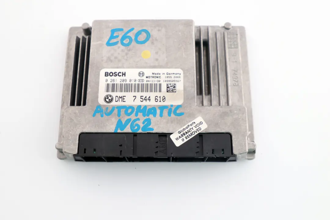BMW X5 E53 E60 E65 N62 ECU Unidad de Control Básica DME Automático - SKU 7544610 - Número de pieza 7544610