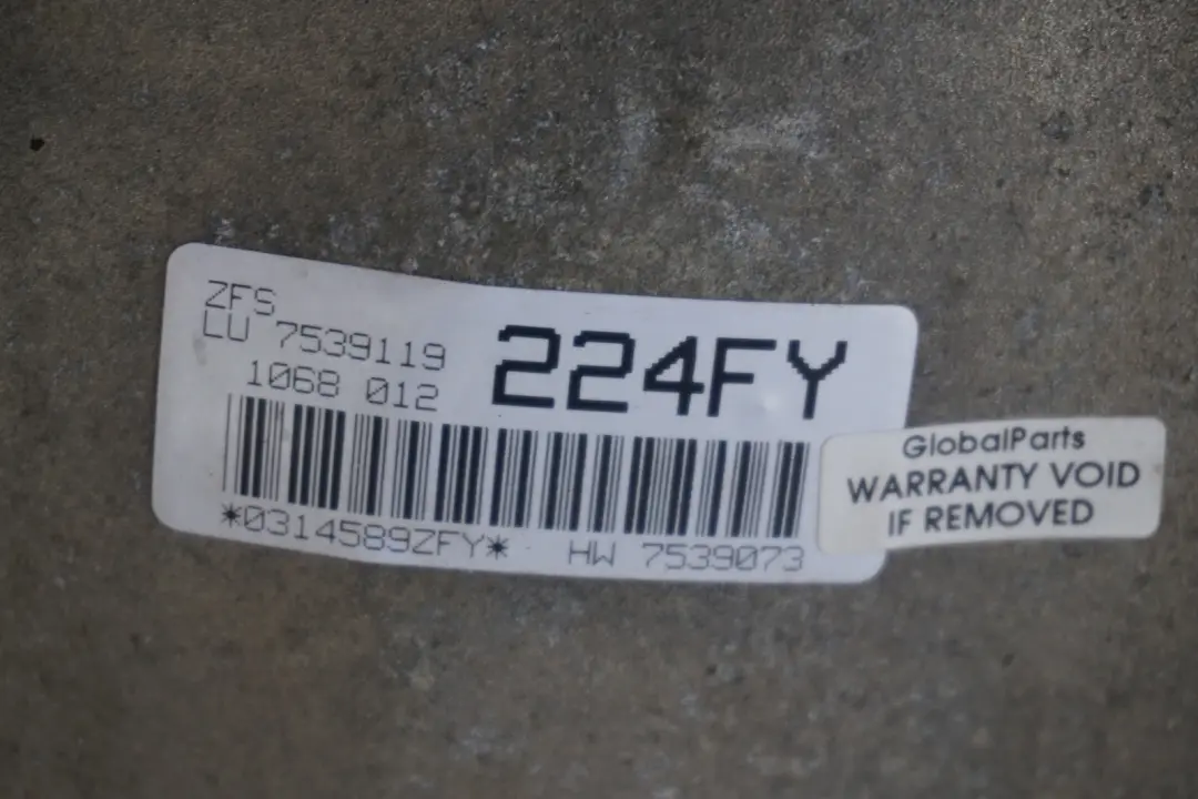 M57N Automatic Auto Gearbox 7539119 7536605 GA6HP26Z WARRANTY to BMW E65 730d with Part number 7544613 BMW E65 730d M57N Automatic Auto Gearbox 7539119 7536605 GA6HP26Z WARRANTY - SKU 7544613 - Part number 7544613