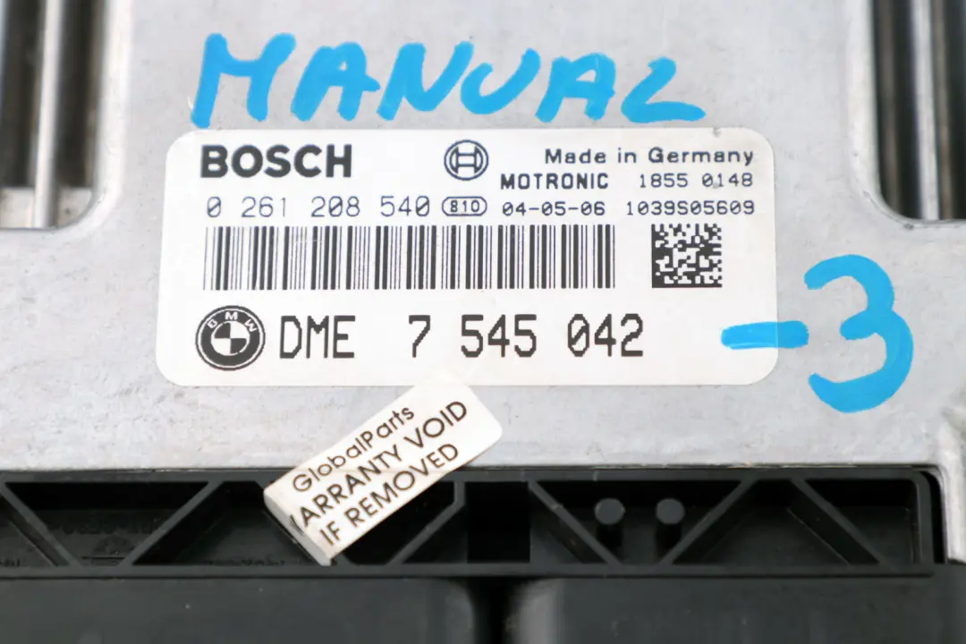 BMW 1 3 Series E87 E90 E91 118i 318i N46 ECU Kit DME CAS2 Key Manual - SKU 7545042-3 - Part number 7545042
